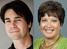 Liberal Eric Hoskins, left, and Tory Sue-Ann Levy, the main contestants in the St. Paul's by-election.