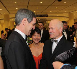 MIchael Ignatieff, Olivia Chow, and Jack Layton: will they ever sign the kind of ceasefire that Michael Byers wants?