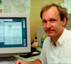 Tim Berners-Lee, who invented the World Wide Web: one key to the 21st century (that really started in the late 1980s/early 1990s, etc). 