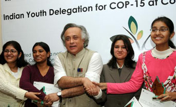 The Indian youth delegation at Copenhagen, December 2009. 