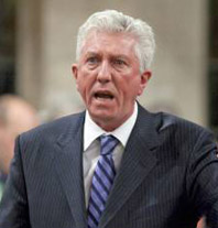 Bloc Quebecois Leader Gilles Duceppe in the Canadian House of Commons, Thursday, December 10, 2009. The Canadian Press.