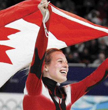 Marianne St-Gelais of St. FÃ©licien, Quebec, celebrates her silver-medal finish in the women's 500-metre short-track speed-skating finals at the Vancouver Olympics. Now she probably would make a good next Governor General of Canada – except you likely can’t have two in a row from Quebec!